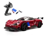 wheelfun Scy 16301 1/16 4Wd Telecomando Drift Car Rc Modello Elettrico Veicolo Elettrico Sette Modalità Sistema di Luce Batteria Rc390 Motore Spazzolato Hobby Grade Modello (Rosso), per Età 14+, Stati