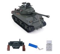 wheelfun Sherman M4A3 IR BB 76 mm Cilindro di sollevamento del fumo unità di sollevamento del cilindro 360 1/16 telaio in metallo tracce ruote da strada Hobby Grade modello per età 14+