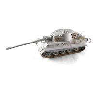 wheelfun Statico 1/16 Serbatoio di Plastica Modello Kit Pz.Kpfw.VI Sd.Kfz.182 Tiger II Trombettista Metallo Cavo di Rame 1500+ Parti Giocatore Avanzato