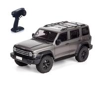 wheelfun Trazione Hobby 1/8 Tank300 RC fuoristrada guscio rigido 4Wd 2Wd telecomando elettrico arrampicata auto cingolata Axel Lock 2 velocità (grigio)