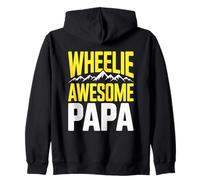 Wheelie Impressionante Papa Mountains Avventura Felpa con Cappuccio
