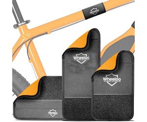 WHEELOO Set di protezione per il trasporto di biciclette ed ebike 3 pezzi I Protezione del telaio del portabiciclette adatta all'uso universale I Attacco per bicicletta per Thule, Westfalia ecc.