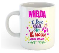 Whelda - I Love You To The Moon And Back Tazza - Divertente Detto Valentine
