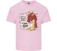 When A Dragon Sorrisi Fantasia RPG T-Shirt Ragazzi Ragazze