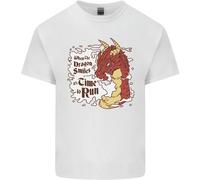 When A Dragon Sorrisi Fantasia RPG T-Shirt Ragazzi Ragazze
