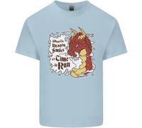 When A Dragon Sorrisi Fantasia RPG T-Shirt Ragazzi Ragazze