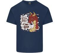 When A Dragon Sorrisi Fantasia RPG T-Shirt Ragazzi Ragazze