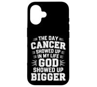 When Cancer Came God Showed Up Even Bigger - Custodia per iPhone 16