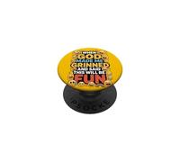 When God Made Me Grinned This Will Be Fun Christian PopSockets PopGrip Adesivo