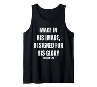 When God Made Me shirt Religious Quote Bibbia Verse Canotta