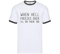 When Hell Freezes Over Sci - Uomo Suoneria - Sciatore Divertente Sport Regalo