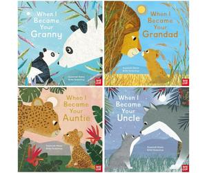 When I Became Series By Susannah Shane Illustrated 4 Picture Books Collection Set (When I Became Granny, Grandad, Auntie & Uncle)
