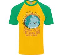 When I Die Divertente Climate Change DA UOMO S/S Baseball T-Shirt