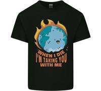 When I Die Divertente Climate Change T-Shirt Ragazzi Ragazze