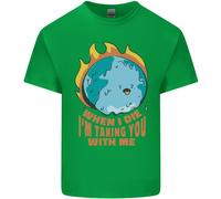 When I Die Divertente Climate Change T-Shirt Ragazzi Ragazze