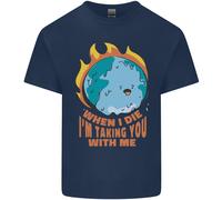 When I Die Divertente Climate Change T-Shirt Ragazzi Ragazze