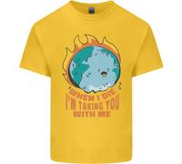 When I Die Divertente Climate Change T-Shirt Ragazzi Ragazze