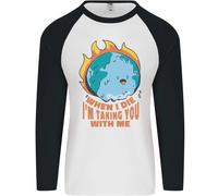 When I Die Divertente Climate Change Uomo L/S Baseball T-Shirt