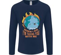When I Die Divertente Climate Change Uomo Maniche