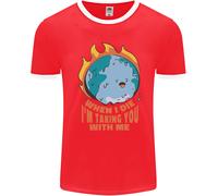 When I Die Divertente Climate Change Uomo Ringer Fotl