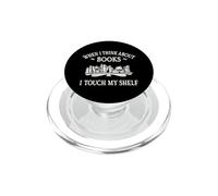 When I Think About Books I Touch My Shelf Romantasy Lover PopSockets PopGrip per MagSafe
