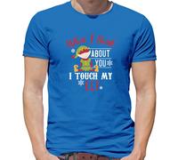 When I Think About You Touch My Elfo - T-Shirt - Maleducato Natale Divertente