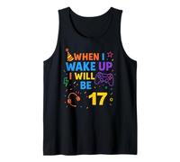 When I Wake Up I Will Be 17 Diciassette Ragazzi Compleanno Gamer Canotta
