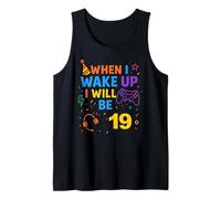 When I Wake Up I Will Be 19 Diciannove Boy Birthday Gamer Canotta