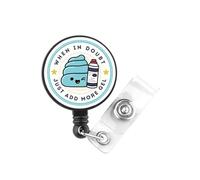 When in Doubt Just Add More Gel Gift Hospital Ultrasound Tech Gift Sonography Graduation Sonographer Badge Reel (More Gel)