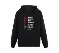 When Life Gets You Down Remember Its Only One Down The Rest is Upens Hoodies Unisex Pullover Hoody Sweatershirt S