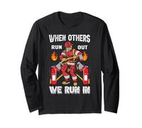 When Others Run out We Run in Fireman Proud Firefighters Maglia a Manica