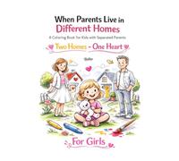 When Parents Live in Different Homes: A Coloring Book for Kids of Separated Parents, Two Homes - One Heart, For Girls