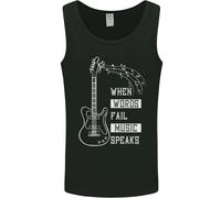 When Parole Fallire Musica Parla Chitarra Uomo Canotta Maglia