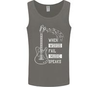 When Parole Fallire Musica Parla Chitarra Uomo Canotta Maglia