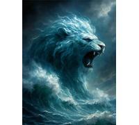 When the Ocean Roars Sketchbook - Hardcover (8.25 × 11 in Dotted Pages for Artists): A creative companion from BROH Line Studio’s Elementals Art Edition