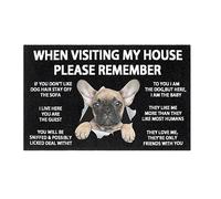 When Visiting My House Please Remember Chihuahua Dogs Zerbino Ingresso Confortevole Tappeto Entrata Antiscivolo Tappeto Da Bagno Per Esterno Interno Corridoio 40X60 Cm