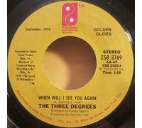 WHEN WILL I SEE YOU AGAIN 7" (VINYL 45) UK PHILADELPHIA 1974