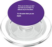 When You Are Dead You Do Not Know You Are Dead Testo Bianco PopSockets PopGrip per MagSafe