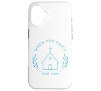 When you can't. God can. Christian Message Custodia per iPhone 16