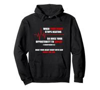When Your Heart Stops Beating - Christian Faith EKG Gospel Felpa con Cappuccio