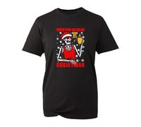 When You're Dead Inside But Its Christmas T-Shirt, Skull Funny Xmas Unisex Top