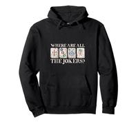 Where Are All The Jokers Mahjong Player Game Felpa con Cappuccio