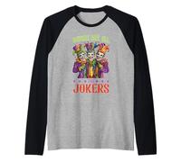 Where Are all The Jokers Mahjong Player Game - Maglia con Maniche Raglan