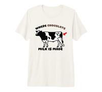 Where Chocolate Milk Is Made Cow Maglietta Premium