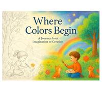 Where Colors Begin: A Journey from Imagination to Creation A Unique Coloring Book Featuring 60 Magical Illustrations in Both Color and Line Art