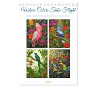 Where Colors Take Flight (Desk Calendar 2027 DIN A5 portrait), CALVENDO 12 Month DeskCalendar: Colors that breathe - discover the quiet magic of exotic bird worlds in all their natural splendor.