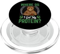 Where Do I Get My Protein? - Vegetariano Vegano PopSockets PopGrip per MagSafe