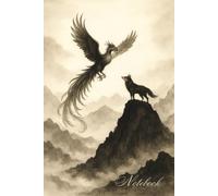 Where Fire Meets Moonlight: Mystical Watercolor Phoenix Notebook with Unique Misty Pages for Shadow Work, Manifestation, and Fantasy Writing (A5 Size, 120 Pages)