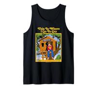Where I Go To Cry Sarcastic Retro Vintage Funny Adult Humor Canotta