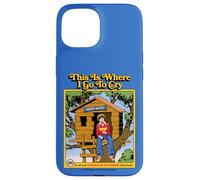 Where I Go To Cry Sarcastic Retro Vintage Funny Adult Humor Custodia per iPhone 15